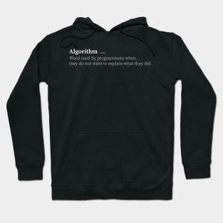 algorithm programmer funny definition Hoodie